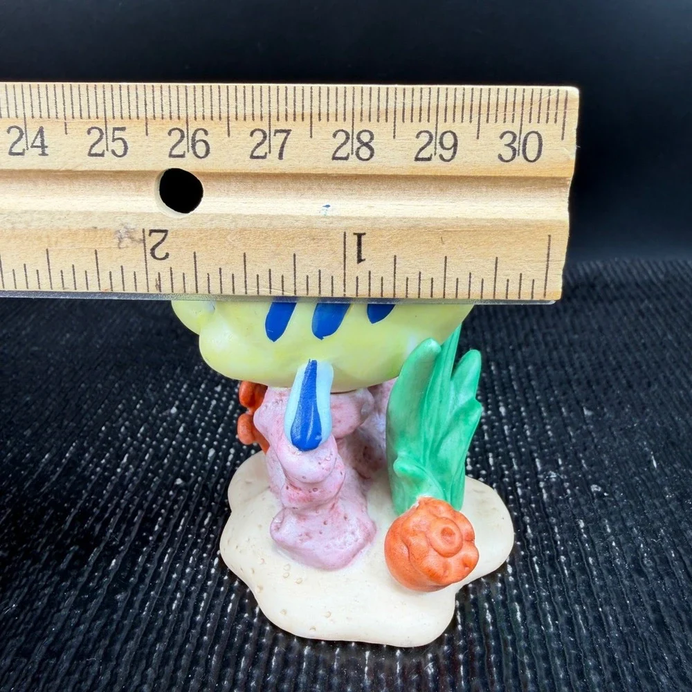 Disney The‎ Little Mermaid Flounder on Coral Reef Ceramic Figurine Sri Lanka VTG